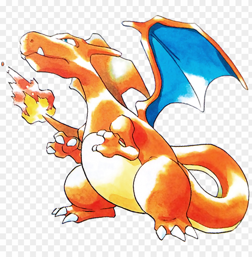 Download Original Charizard Artwork Charizard Red And Blue Png Free PNG Images TOPpng