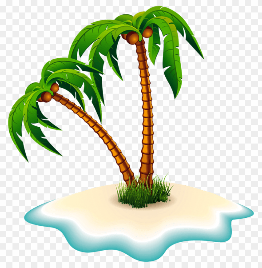 Free download | HD PNG palm trees and island clipart png photo - 54916 ...