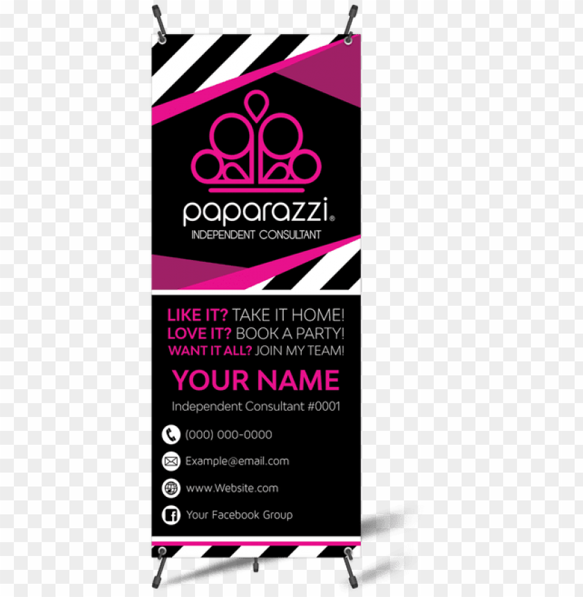 Paparazzi Vertical Banner With X Png Image With Transparent