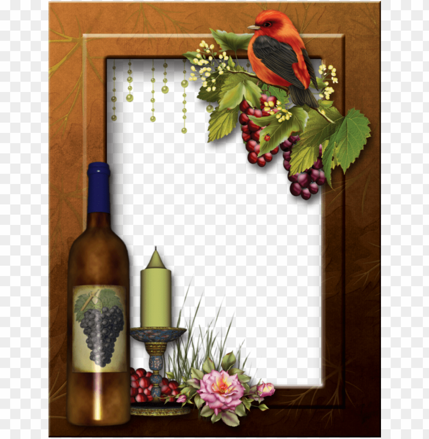 Free download HD PNG photo frame with wine background best stock