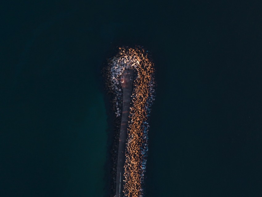 Free download | HD PNG pier aerial view sea ocean stones 4k wallpaper ...