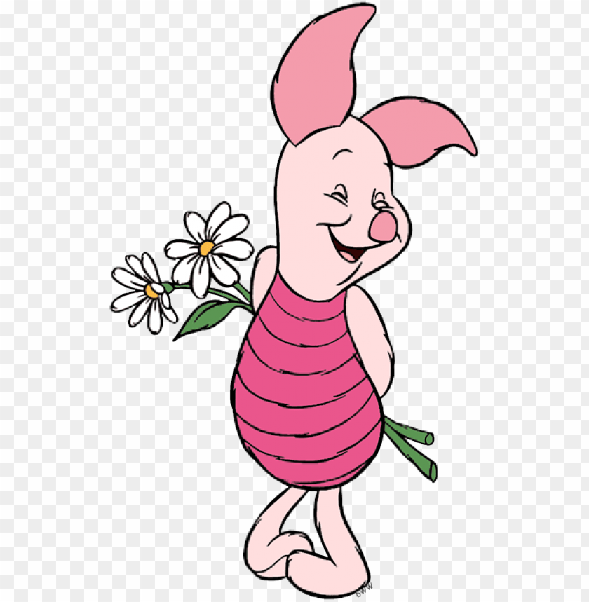 Free download | HD PNG piglet winnie the pooh with flower PNG ...