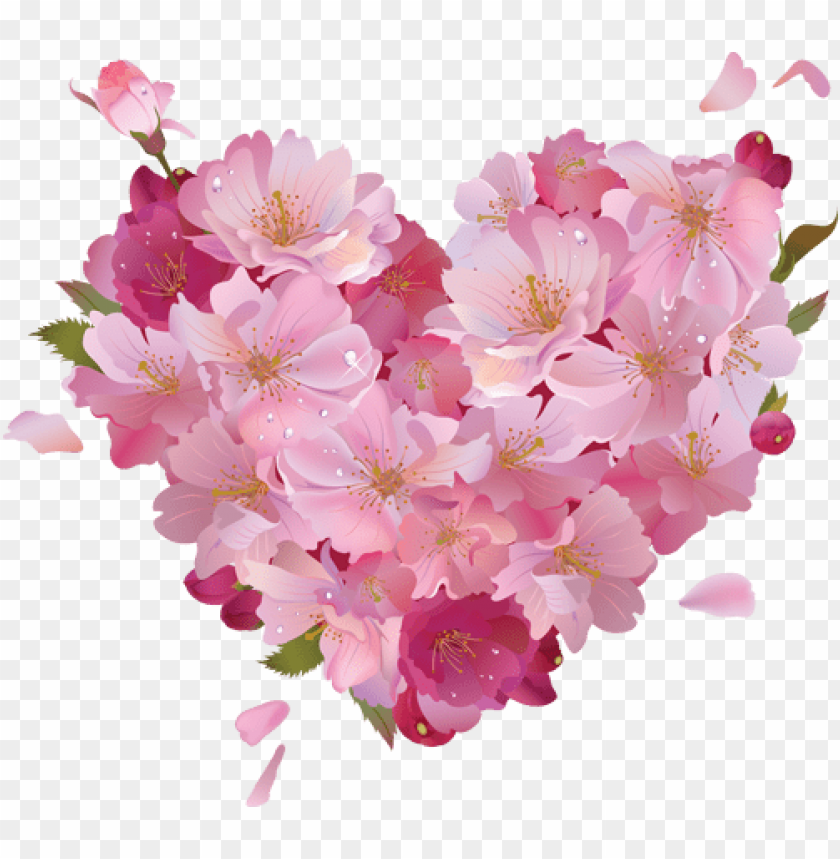 Free download | HD PNG pink flower heart png - Free PNG Images - 39753 ...