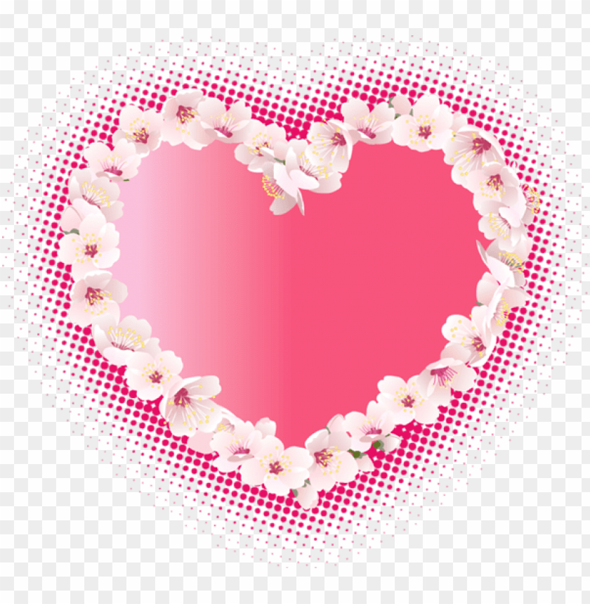 Free download | HD PNG pink heart with flowers png - Free PNG Images ...