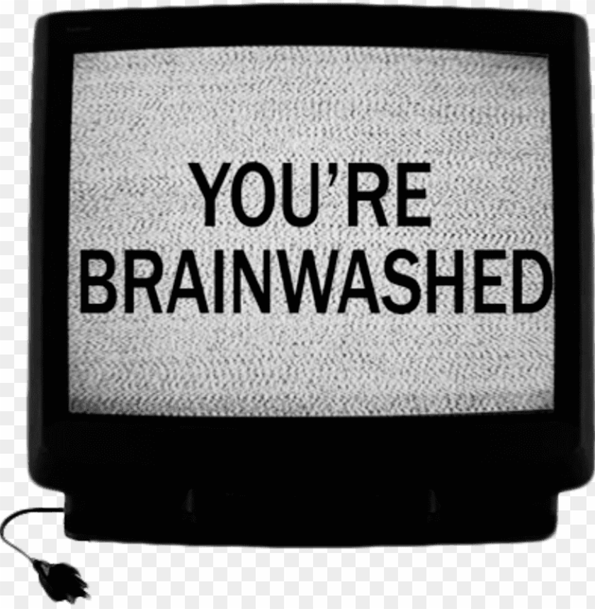 Free download | HD PNG old tv screen with brainwashed text png PNG ...