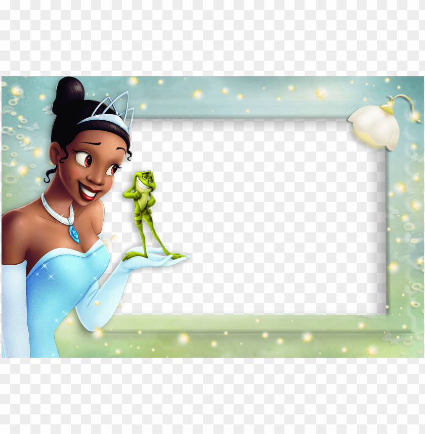 Free download | HD PNG princess tiana transparent kids photo frame ...