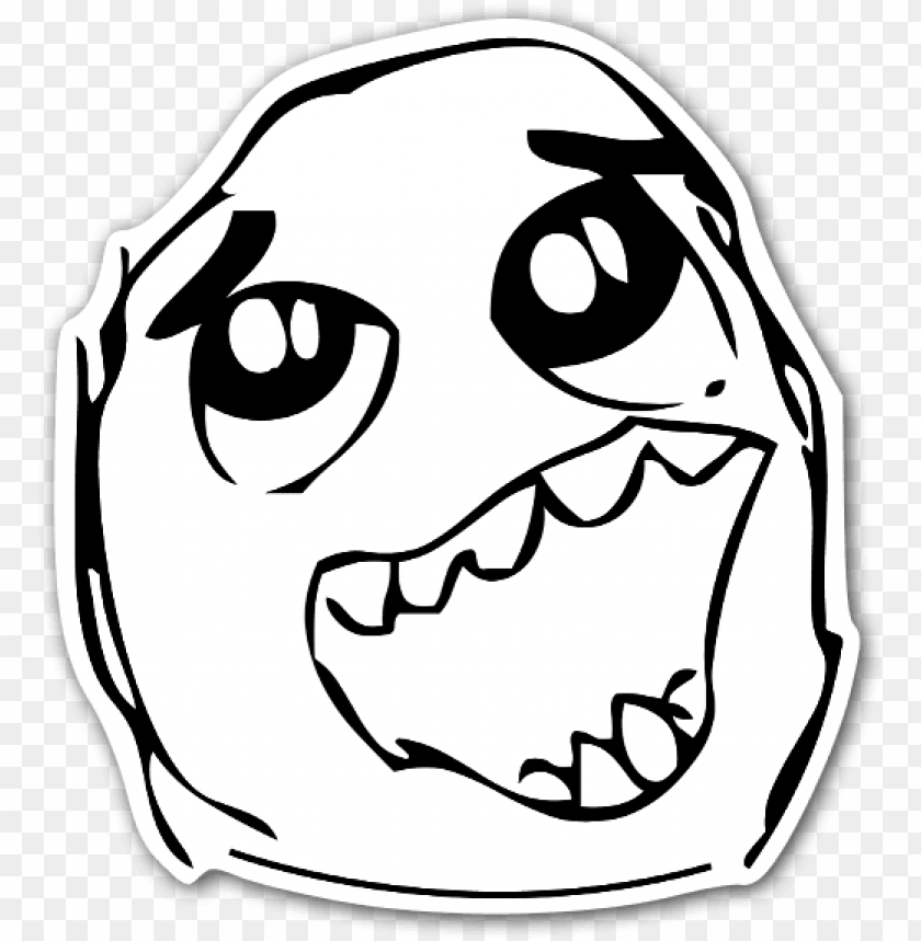 Free download | HD PNG rage face happy daaah sticker meme faces cut out ...