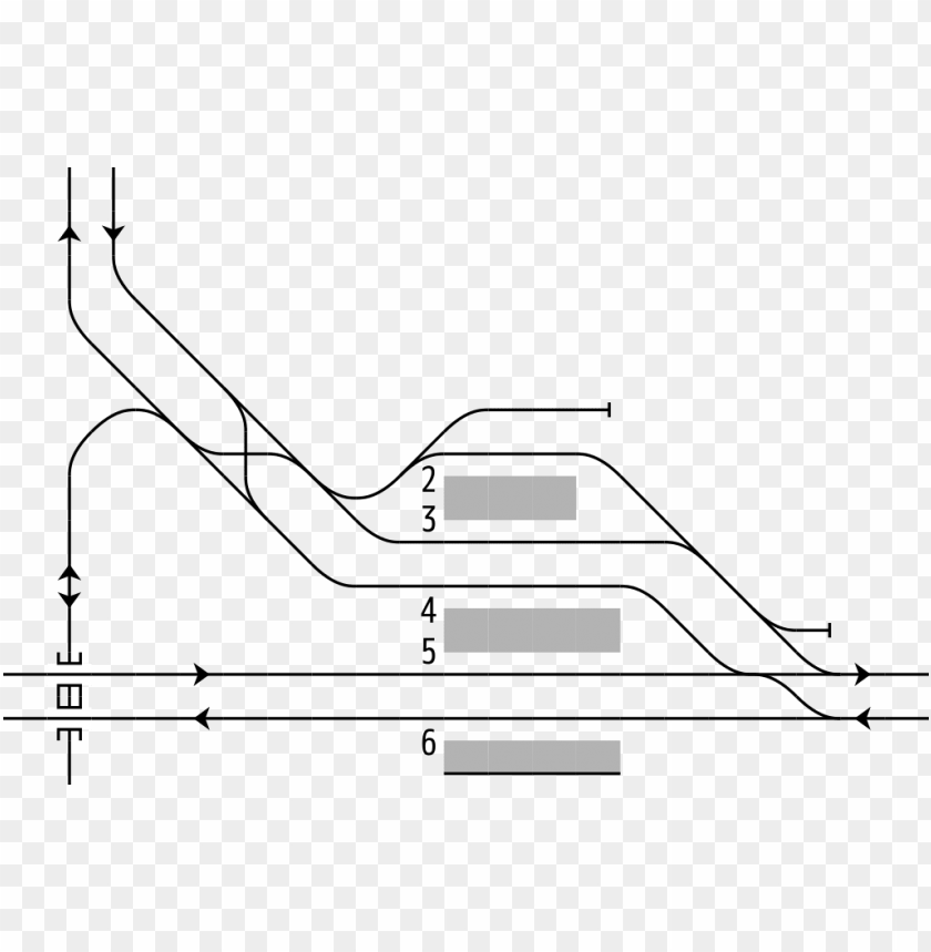 Free download | HD PNG rail tracks map meitetsu chiryū station diagram