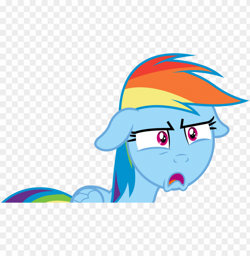Rainbow Dash Shocked Face Png Image With Transparent Background Toppng - fear clipart shocked face roblox png download full