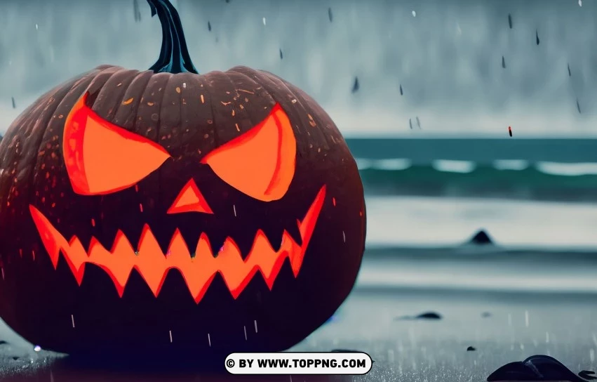 Free download | HD PNG rainy night with jack o lantern halloween at the ...