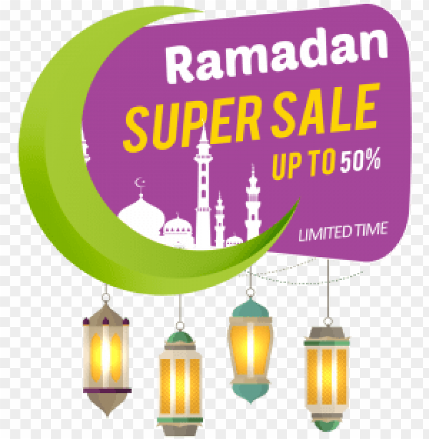 Ramadan Sale Label Banner Design Element Ramadan Kareem