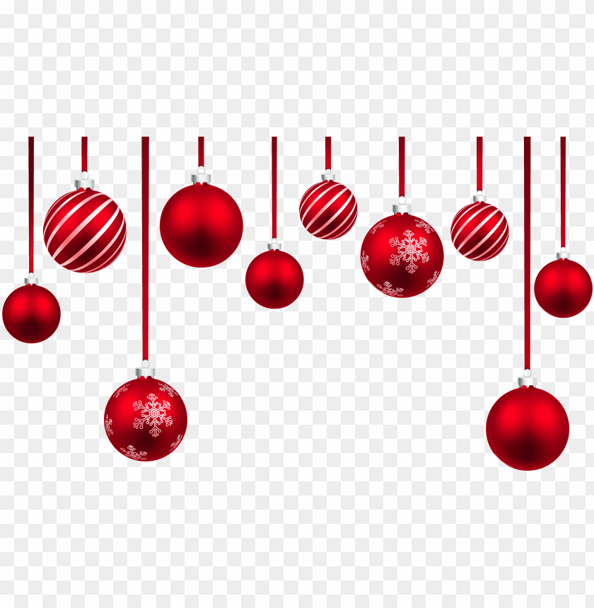 Free download | HD PNG red christmas hanging balls decor png clipart ...