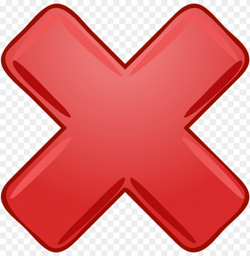 Red Cross Mark Clip Art At Clker Big Red X Png Image With