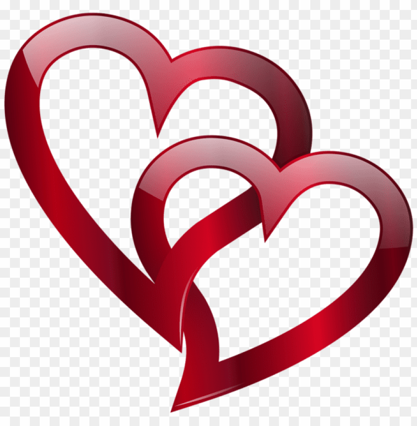 Free download | HD PNG red double heart png - Free PNG Images - 40042 ...