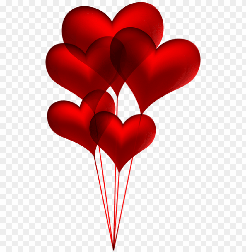 Free download | HD PNG red heart balloons transparent png images ...