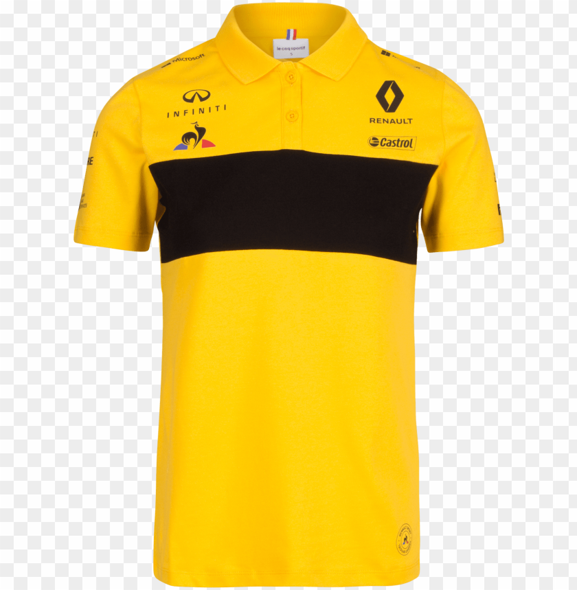 Renault Formula One Team 2018 Women S Polo Shirt Polo Renault F1 Png Image With Transparent Background Toppng - team rocket shirt black female roblox