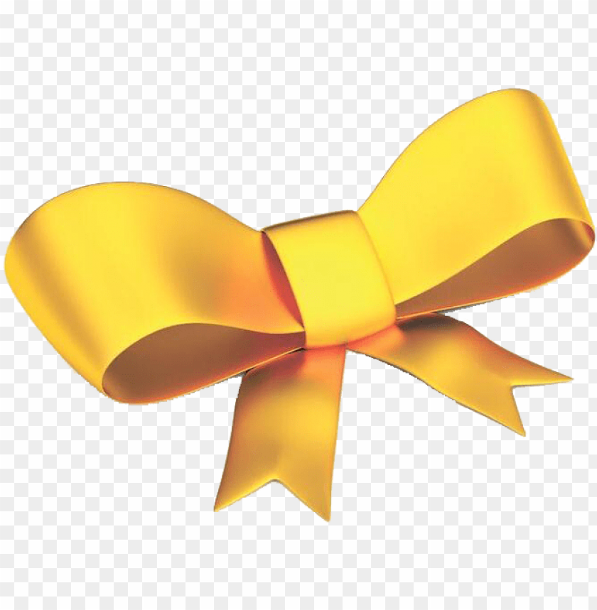 Free download | HD PNG ribbon yellow shoelace knot gold gift golden ...