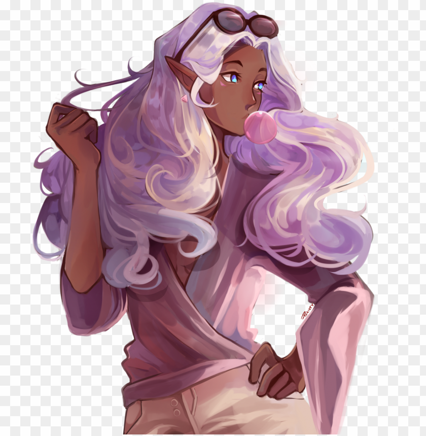 Rincess Allura Human Hair Color Purple Fictional Character Png Image With Transparent Background Toppng - wavy purple hair extensions transparent roblox