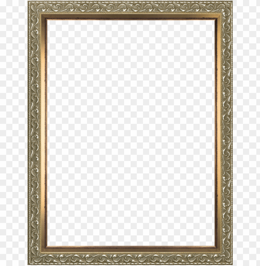 Download rococo silver and burnished gold custom stacked frame gold and silver frame png