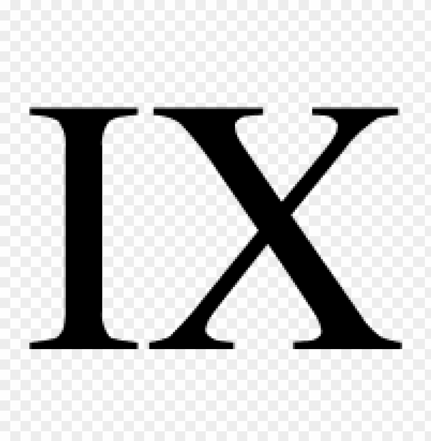 Roman Nine Free download | HD PNG roman numeral 9 PNG transparent with Clear ...