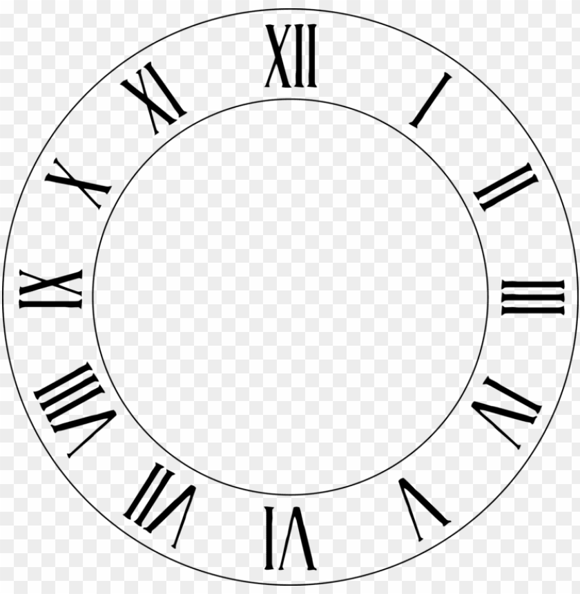 Roman Numeral Clock Face Png Image With Transparent Background Toppng - roman tux roblox