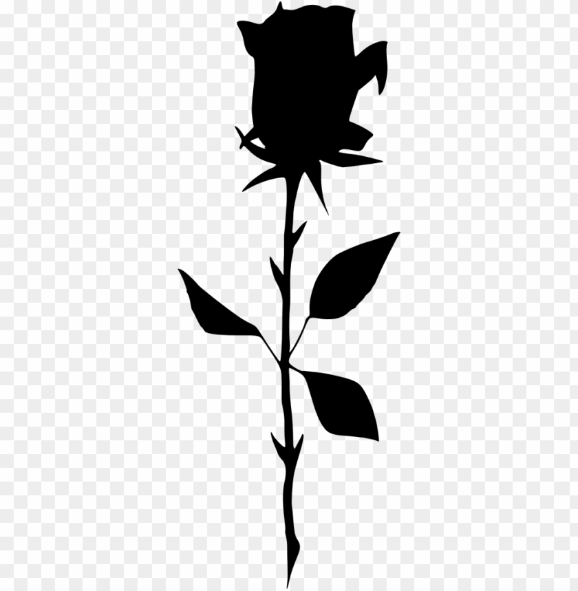 Free Download Hd Png Transparent Rose Silhouette Png Image Id Toppng