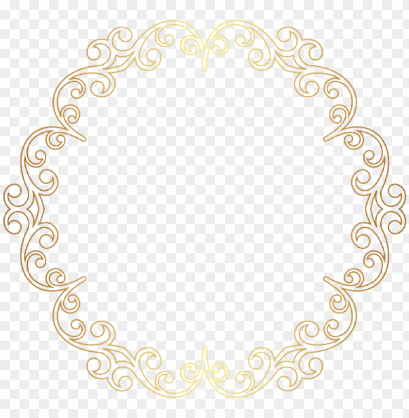 Download Round Gold Border Frame Clipart Png Photo Toppng