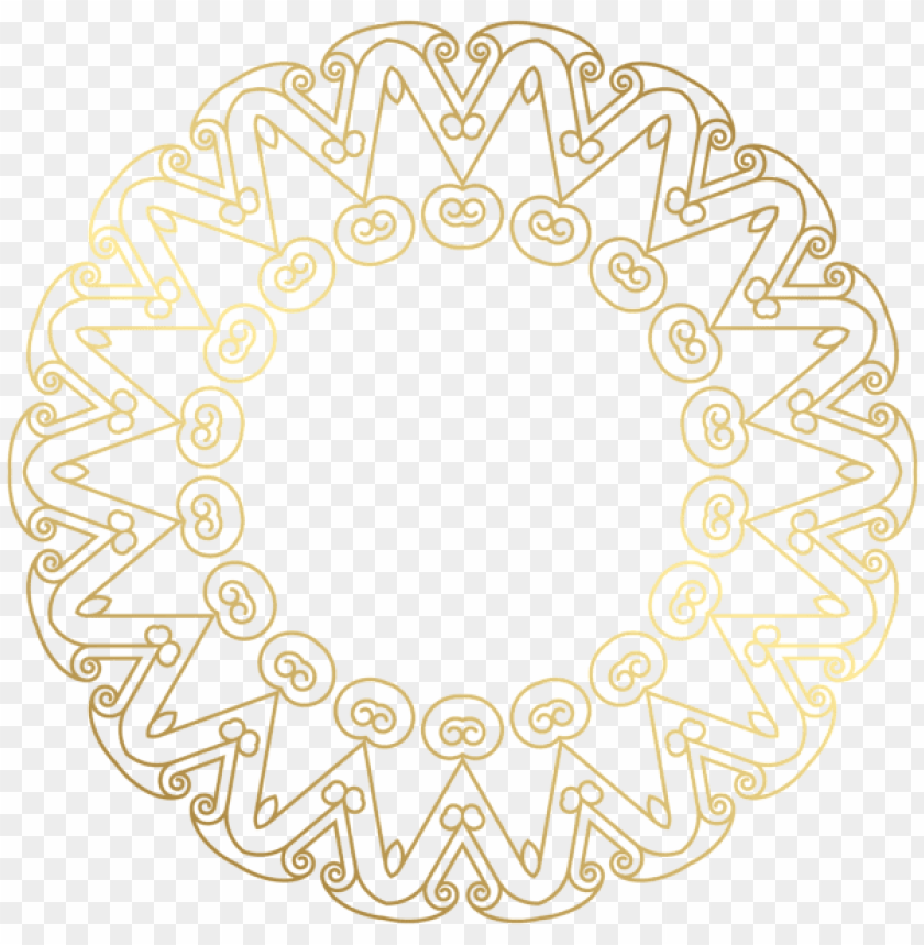 Free download | HD PNG round golden border frame deco png clipart png ...