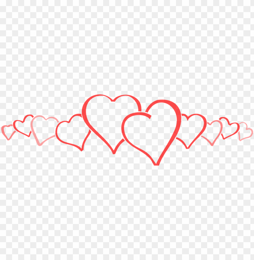 Hearts In A Row cutout PNG & clipart images | TOPpng