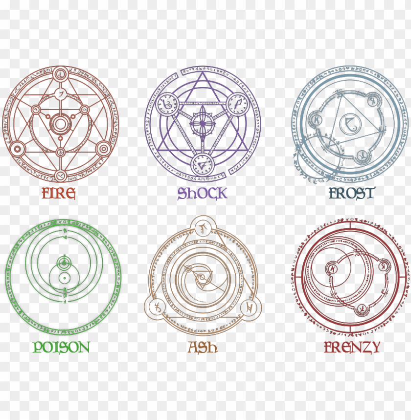 Rune Magic Hd At Skyrim Nexus Skyrim Magic Symbols Png Image With Transparent Background Toppng