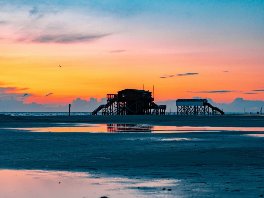 Free download | HD PNG sea coast sunset water sky puddle 4k wallpaper ...