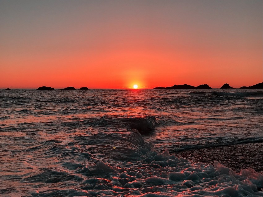 Free download | HD PNG sea ocean sunset foam surf horizon 4k wallpaper ...