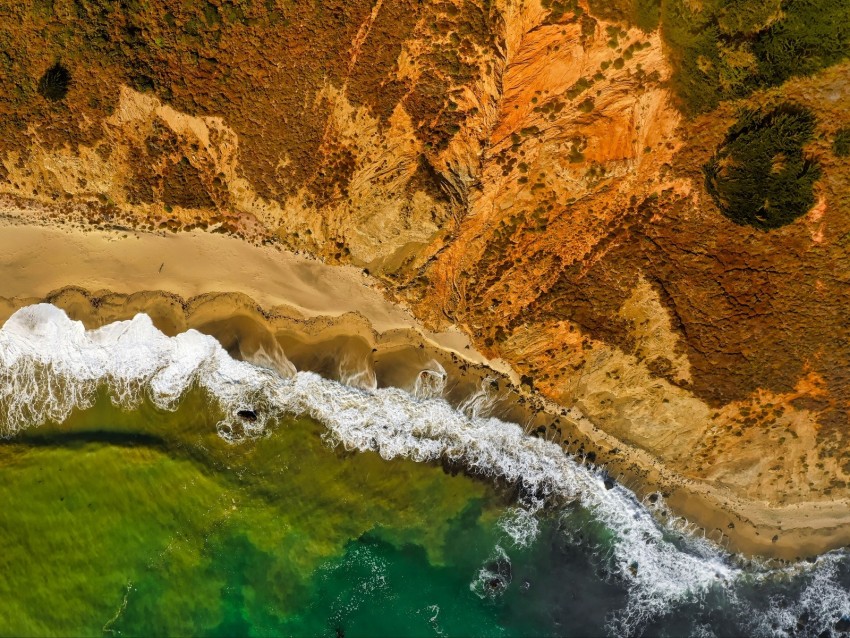 Free download | HD PNG sea surf beach aerial view 4k wallpaper | TOPpng
