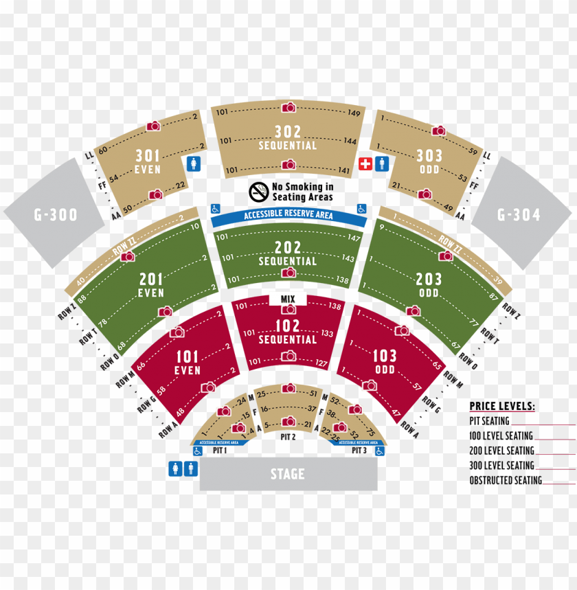 The Pavilion At Toyota Music Factory Seating Chart