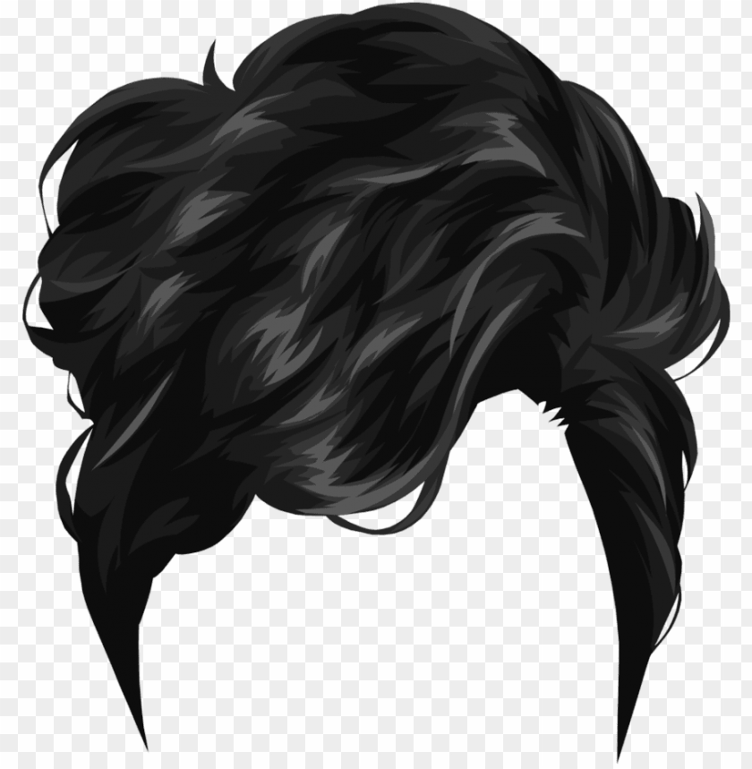 Download Short Black Drawing Hair Png Images Background Toppng