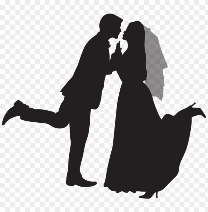 Free download | HD PNG Transparent silhouette wedding couple png PNG ...