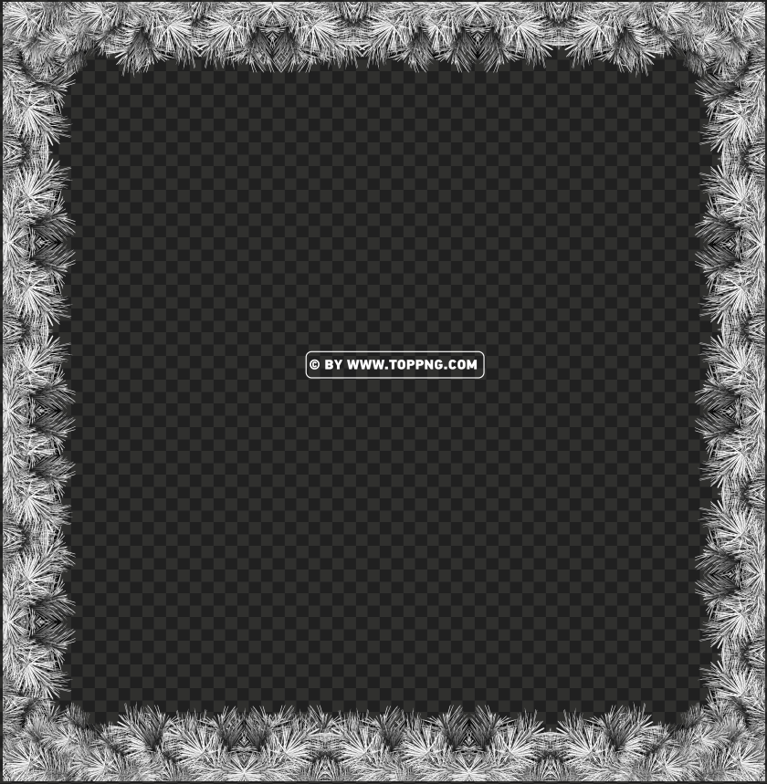 Free download | HD PNG silver christmas frame border png - Image ID