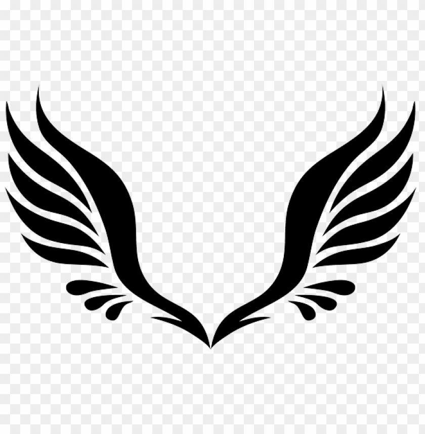 Simple Angel Wings Tattoo Png Image With Transparent Background