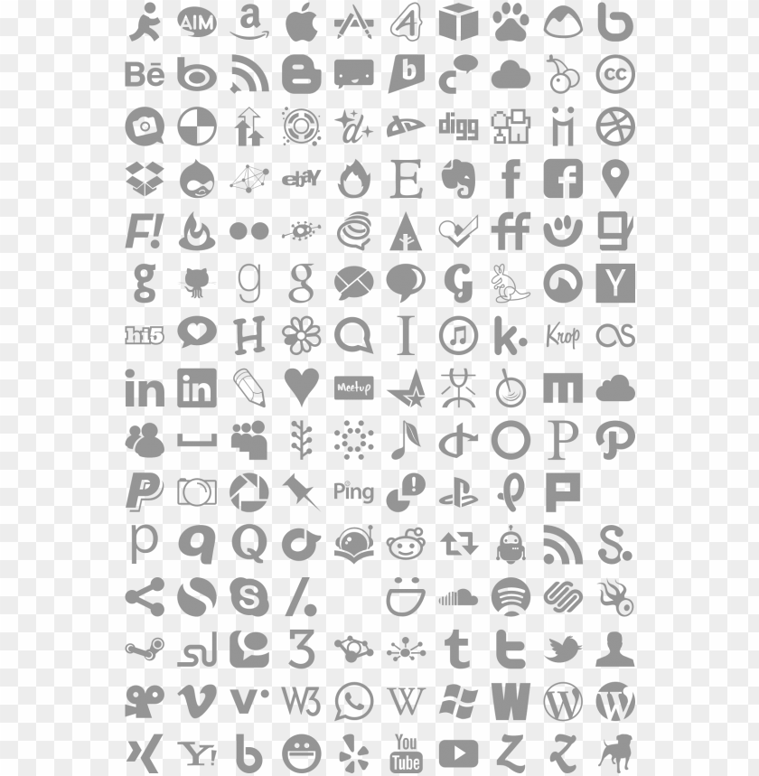 Free download | HD PNG simple social media icons vector social media ...