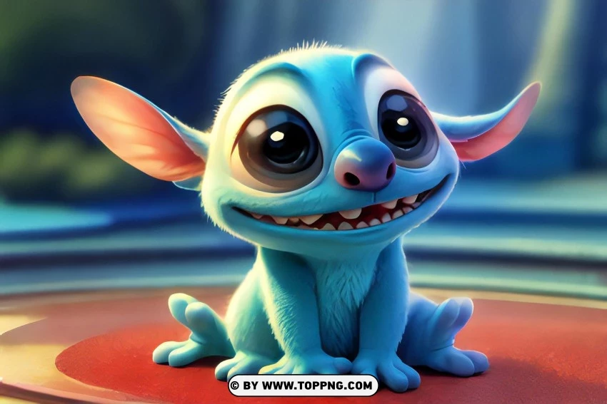 Free download | HD PNG sitting stitch hd wallpaper adorable blue ...