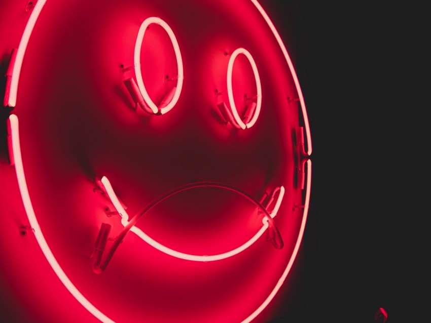 Smile Smiley Neon Glow Red Background Toppng - roblox logo neon red