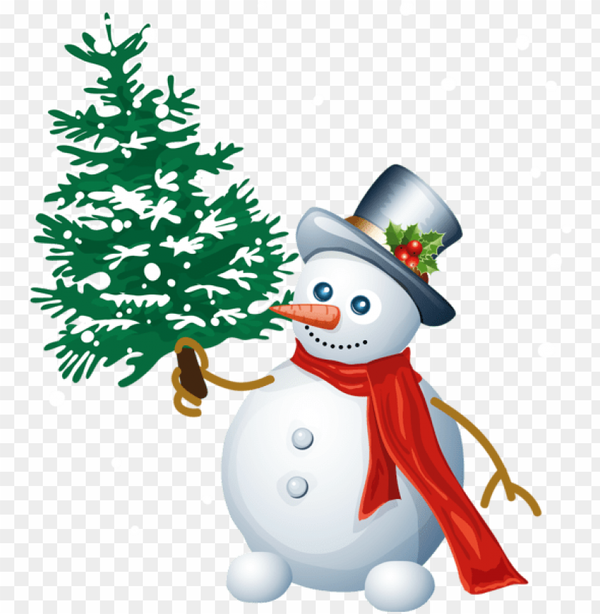 Free download | HD PNG snowman with tree PNG Images 40791 | TOPpng