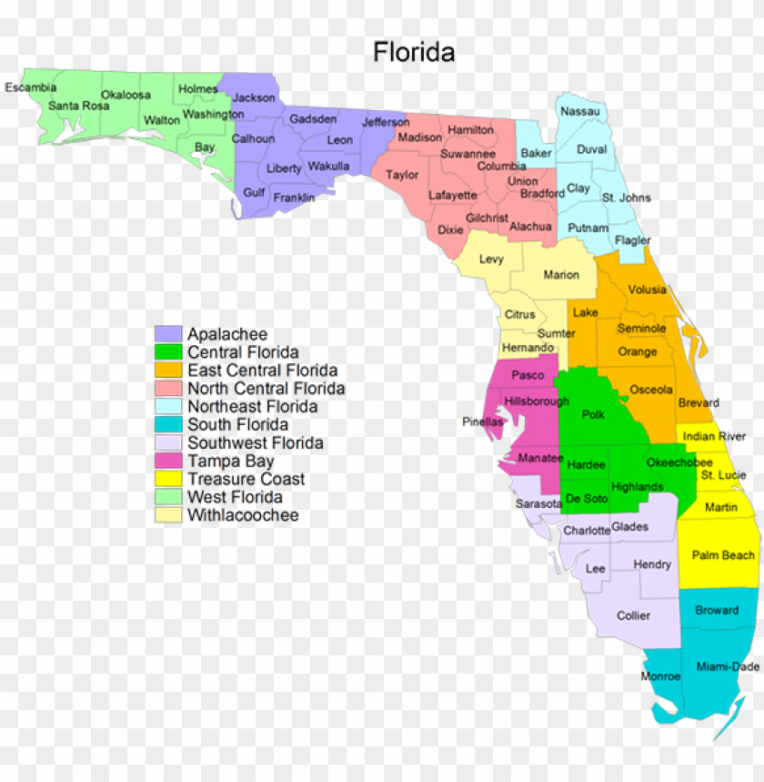 South Florida East Coast Map Map Of Florida South East Coast Png