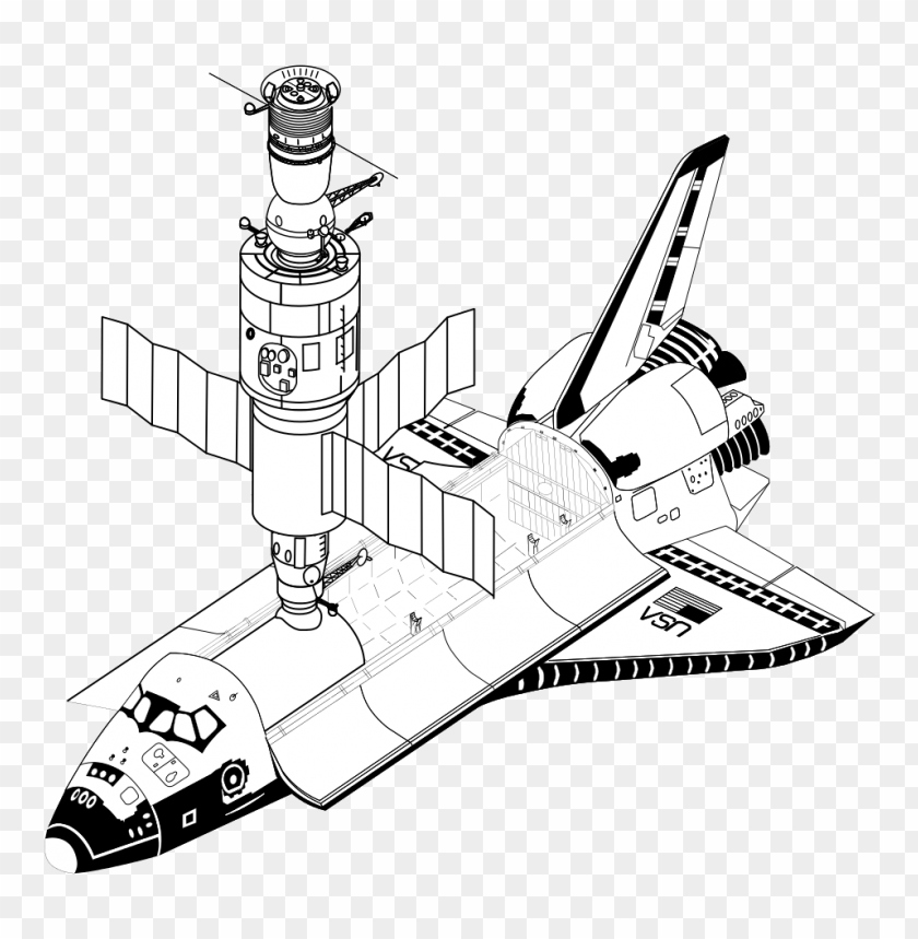 Free download | HD PNG PNG image of line drawing of space shuttle ...
