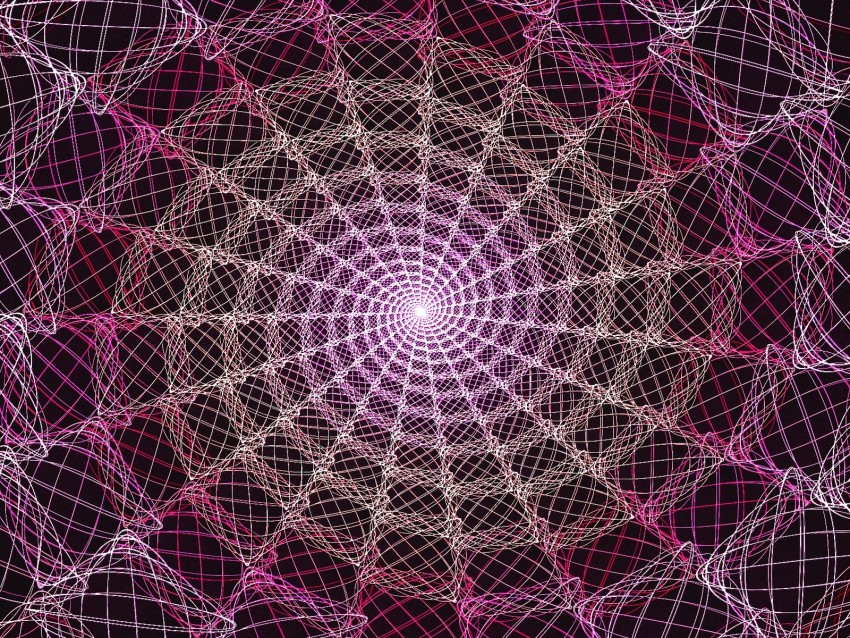 Free Download Hd Png Spiral Cobweb Glow Fractal Abstraction 4k