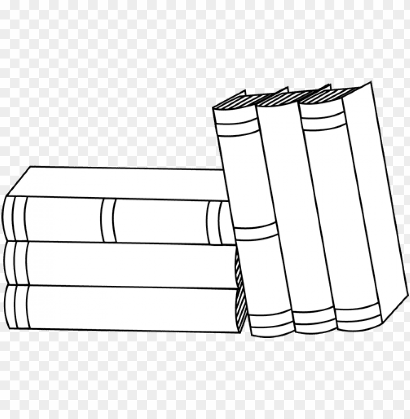 Free download | HD PNG stack of books clipart books black and white PNG ...