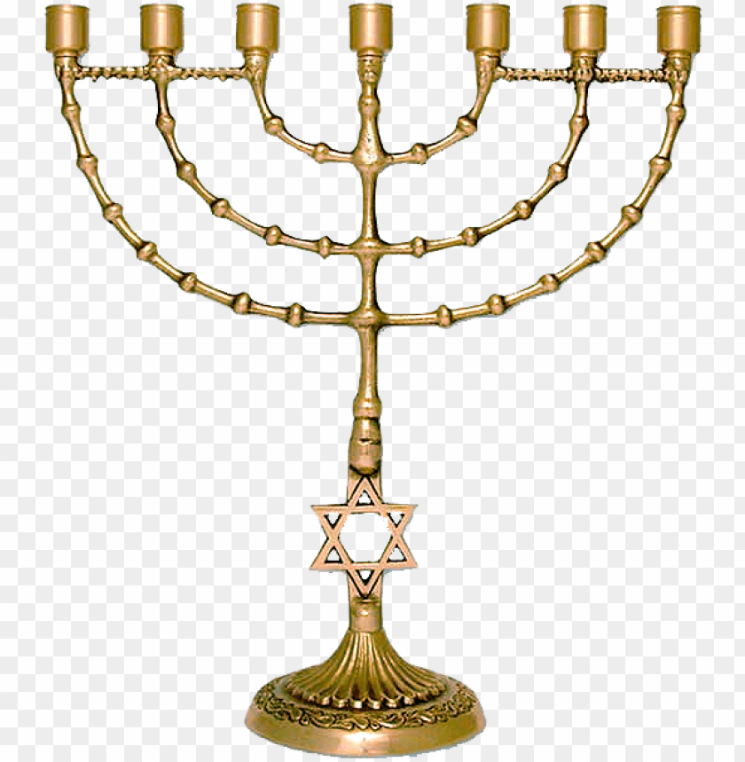 Free Download Hd Png Star Of David Brass Menorah Menorah Png