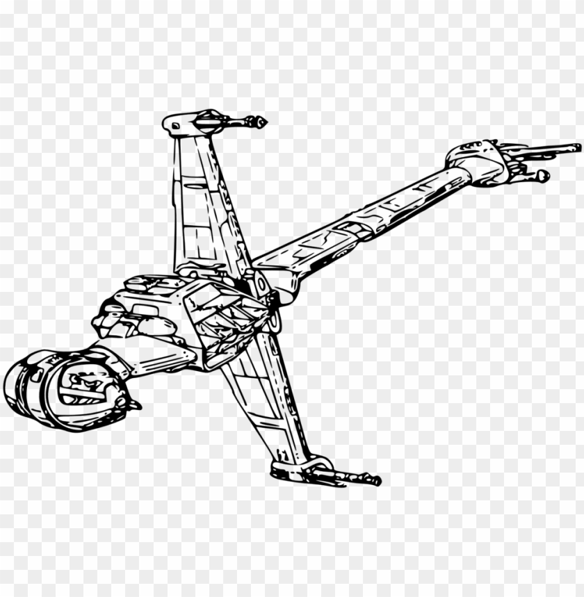 Download Download star wars ships coloring pages - star wars b wing drawi png - Free PNG Images | TOPpng