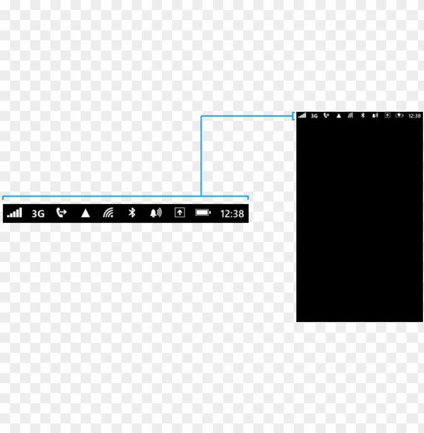 Free download HD PNG status bar png cell phone status bar PNG