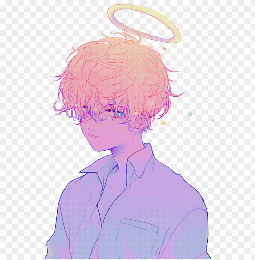 sticker anime aesthetic rainbow sad pastel japan boy pastel anime boy icons png image with transparent background toppng pastel anime boy icons png image with